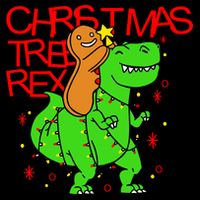 Christmas Tree Rex TRex Gingerbread Man Funny 16oz Travel Tumbler