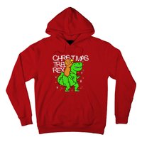 Christmas Tree Rex TRex Gingerbread Man Funny Hoodie