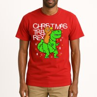 Christmas Tree Rex TRex Gingerbread Man Funny Tall T-Shirt
