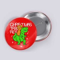 Christmas Tree Rex TRex Gingerbread Man Funny Button