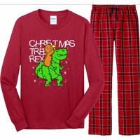 Christmas Tree Rex TRex Gingerbread Man Funny Long Sleeve Pajama Set