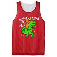 Christmas Tree Rex TRex Gingerbread Man Funny Mesh Reversible Basketball Jersey Tank