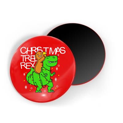 Christmas Tree Rex TRex Gingerbread Man Funny Magnet