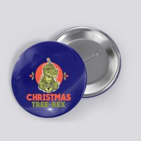 Christmas Tree Rex Merry Christmas Funny Xmas Trex Funny Gift Button