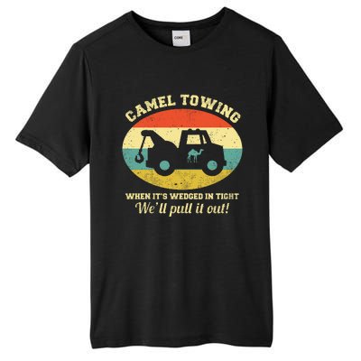 Camel Towing Retro Adult Humor Saying Funny Halloween Gift Tall Fusion ChromaSoft Performance T-Shirt