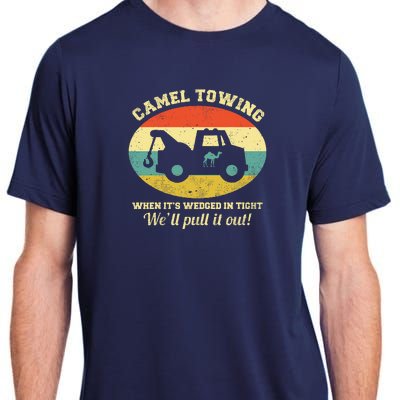 Camel Towing Retro Adult Humor Saying Funny Halloween Gift Adult ChromaSoft Performance T-Shirt