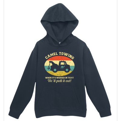 Camel Towing Retro Adult Humor Saying Funny Halloween Gift Urban Pullover Hoodie