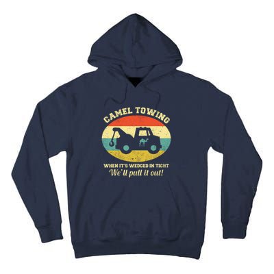 Camel Towing Retro Adult Humor Saying Funny Halloween Gift Tall Hoodie