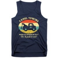 Camel Towing Retro Adult Humor Saying Funny Halloween Gift Tank Top