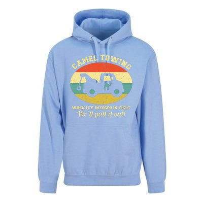 Camel Towing Retro Adult Humor Saying Funny Halloween Gift Unisex Surf Hoodie