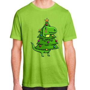 Cute Tree Rex Gift Funny Dinosaur Christmas Gift Top Adult ChromaSoft Performance T-Shirt