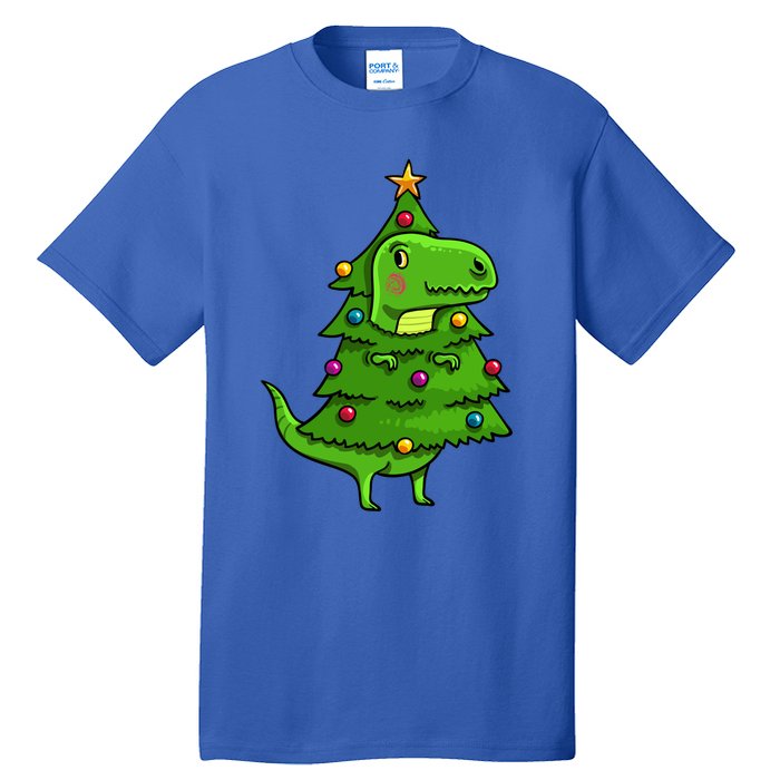 Cute Tree Rex Gift Funny Dinosaur Christmas Gift Top Tall T-Shirt