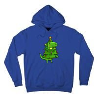 Cute Tree Rex Gift Funny Dinosaur Christmas Gift Top Tall Hoodie