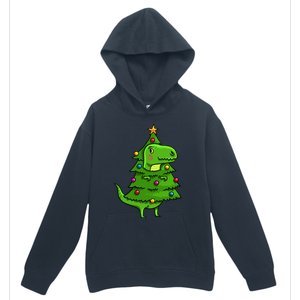 Cute Tree Rex Gift Funny Dinosaur Christmas Gift Top Urban Pullover Hoodie