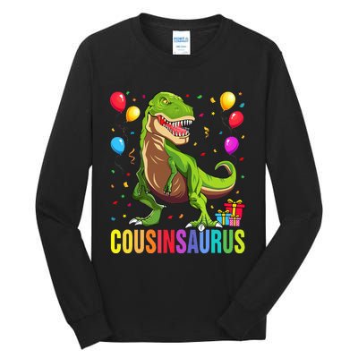 Cousinsaurus T Rex Dinosaur Cousin Saurus Family Tall Long Sleeve T-Shirt