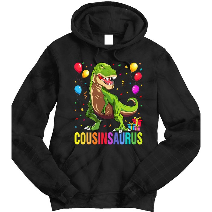 Cousinsaurus T Rex Dinosaur Cousin Saurus Family Tie Dye Hoodie