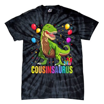 Cousinsaurus T Rex Dinosaur Cousin Saurus Family Tie-Dye T-Shirt