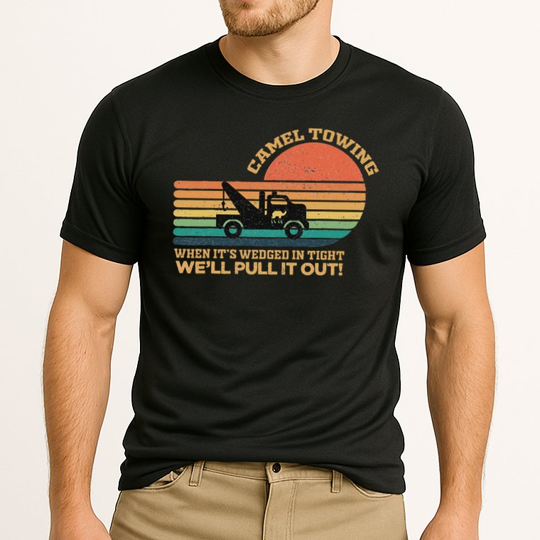 Camel Towing Retro Adult Humor Saying Funny Halloween Performance Shirt