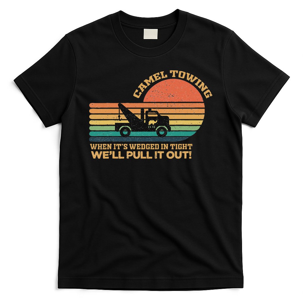 Camel Towing Retro Adult Humor Saying Funny Halloween T-Shirt