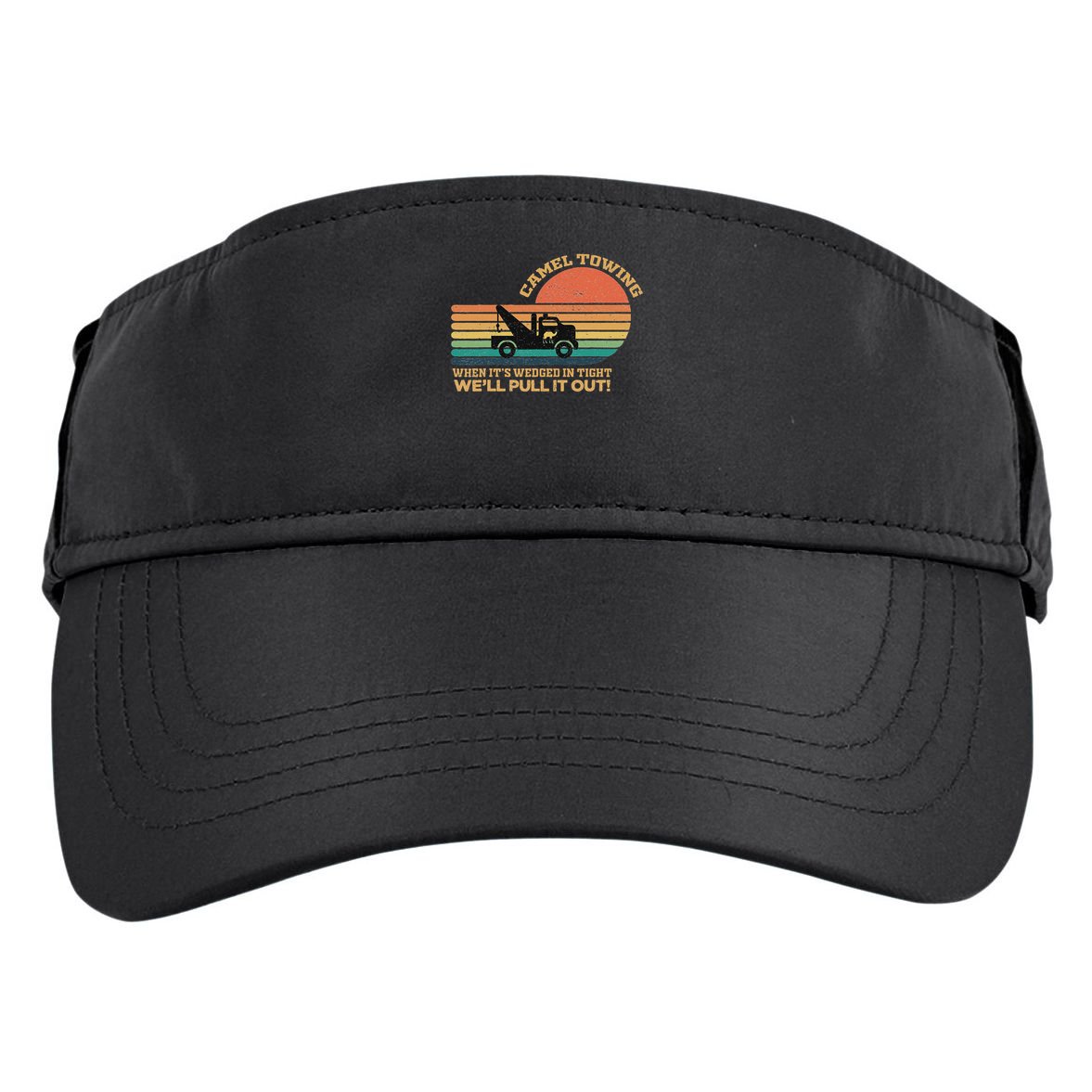 Camel Towing Retro Adult Humor Saying Funny Halloween Adult Drive Performance Visor