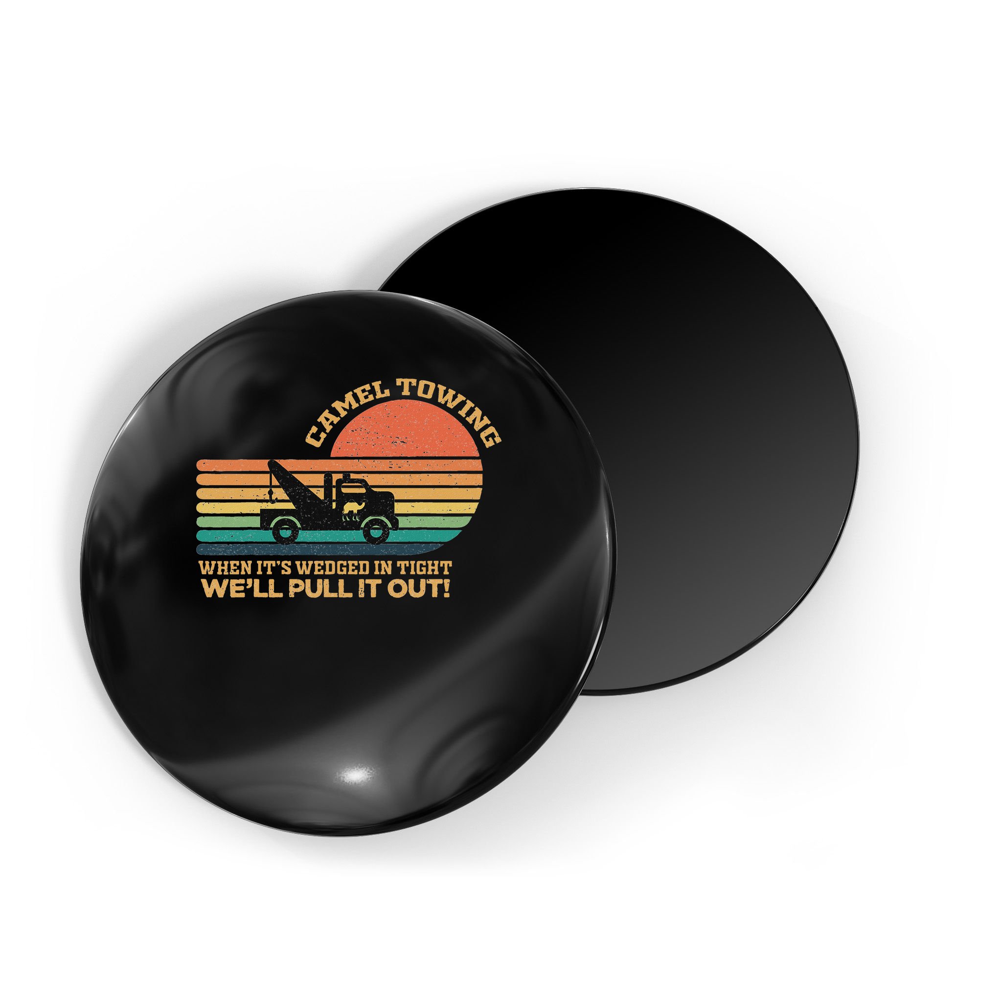 Camel Towing Retro Adult Humor Saying Funny Halloween Magnet