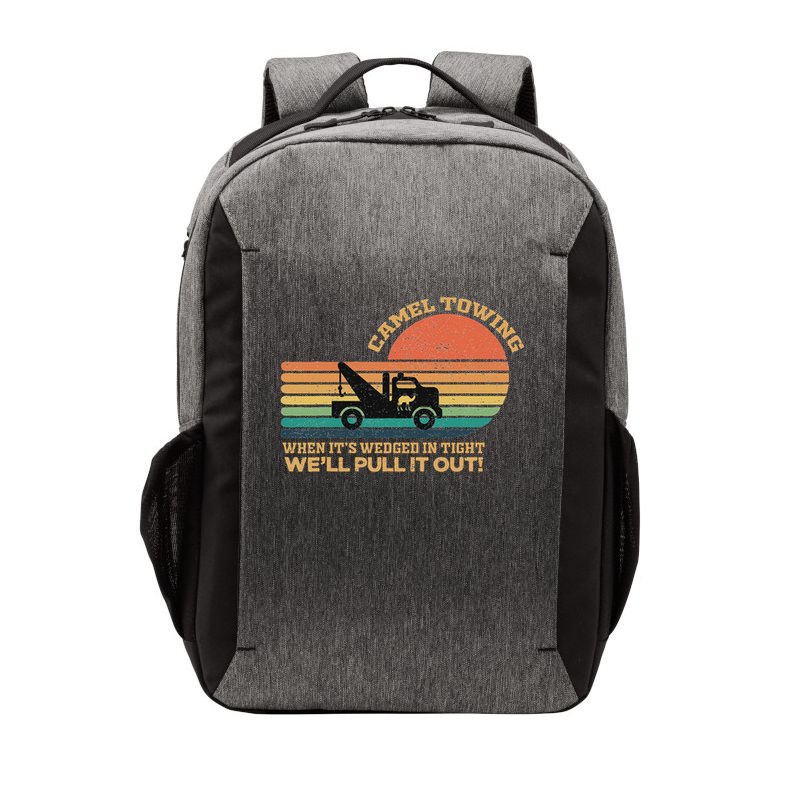 Camel Towing Retro Adult Humor Saying Funny Halloween Vector Backpack