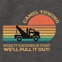 Camel Towing Retro Adult Humor Saying Funny Halloween Vector Backpack