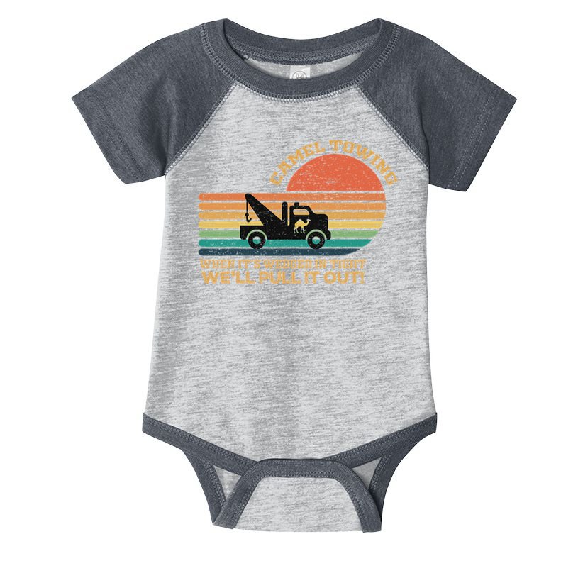 Camel Towing Retro Adult Humor Saying Funny Halloween Infant Baby Jersey Bodysuit