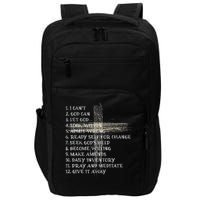 Celebrate The Recovery Christian Cross 12 Step Guide Pray Impact Tech Backpack