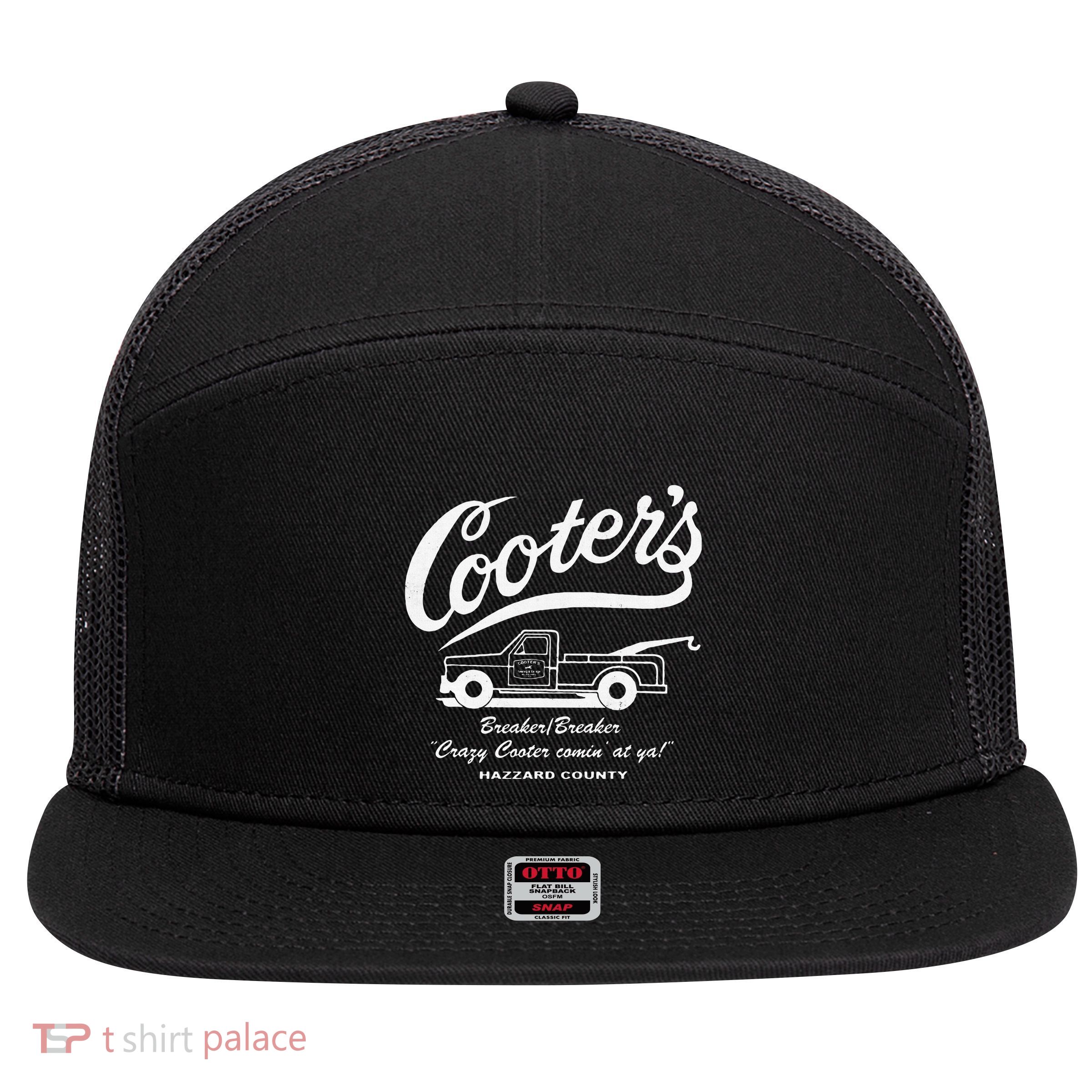CooterS Towing & Repairs Garage 7 Panel Mesh Trucker Snapback Hat