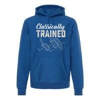 Classically Trained Retro Racing Three Pedals Ual Car Guy Cute Gift Premium Hoodie