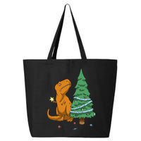 Cute T Rex Christmas Tree 25L Jumbo Tote