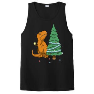 Cute T Rex Christmas Tree PosiCharge Competitor Tank