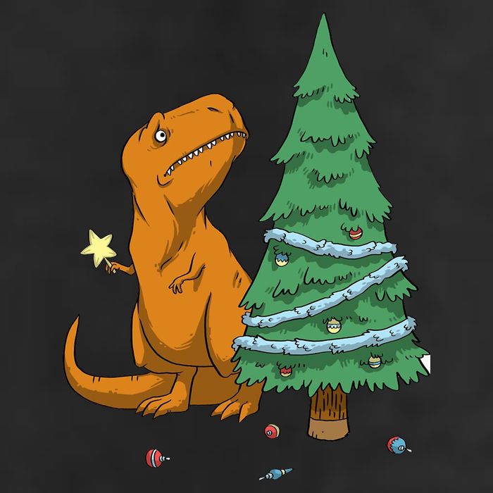Cute T Rex Christmas Tree Hat