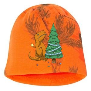 Cute T Rex Christmas Tree Kati - Camo Knit Beanie