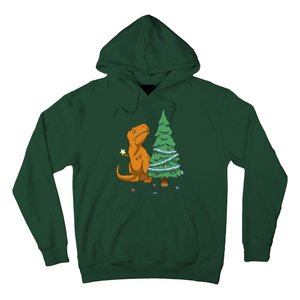 Cute T Rex Christmas Tree Hoodie