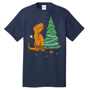 Cute T Rex Christmas Tree Tall T-Shirt