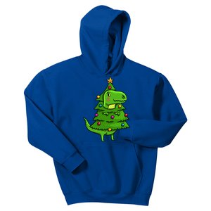 Cute Tree Rex Gift Funny Dinosaur Christmas Gift Kids Hoodie