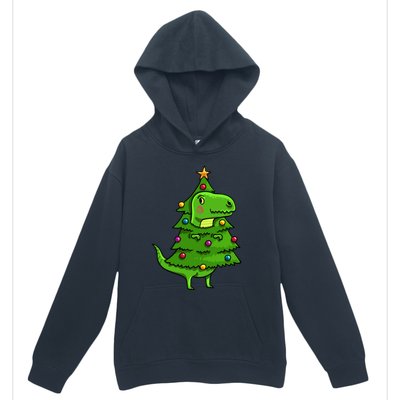 Cute Tree Rex Gift Funny Dinosaur Christmas Gift Urban Pullover Hoodie