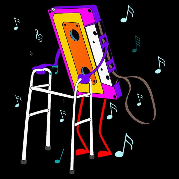 Cassette Tape Retro Vintage 70s 80s 90s Music Apron