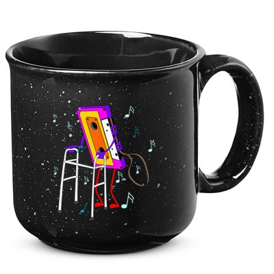 Cassette Tape Retro Vintage 70s 80s 90s Music 15oz Campfire Ceramic Mug