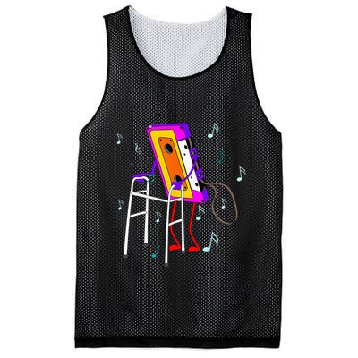 Cassette Tape Retro Vintage 70s 80s 90s Music Mesh Reversible Basketball Jersey Tank