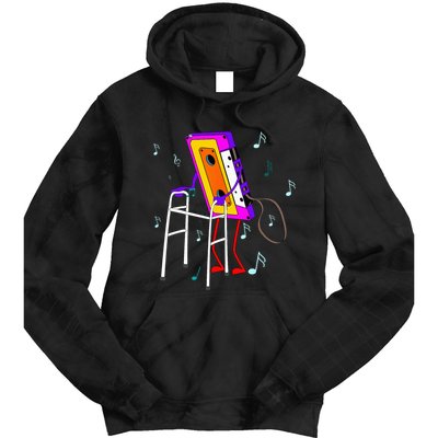 Cassette Tape Retro Vintage 70s 80s 90s Music Tie Dye Hoodie