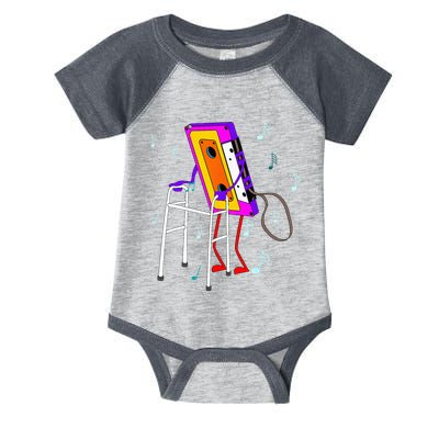 Cassette Tape Retro Vintage 70s 80s 90s Music Infant Baby Jersey Bodysuit