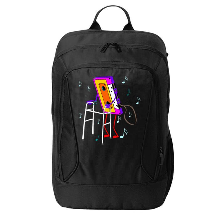 Cassette Tape Retro Vintage 70S 80S 90S Music City Backpack