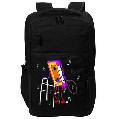 Cassette Tape Retro Vintage 70S 80S 90S Music Impact Tech Backpack