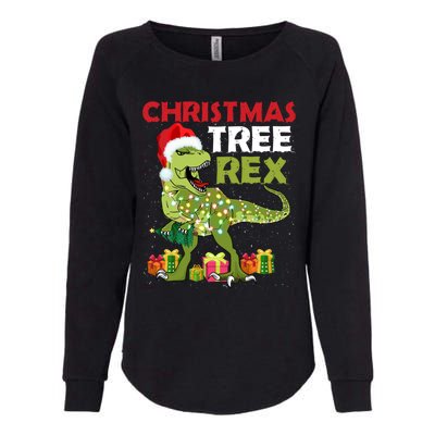 Christmas Tree Rex Trex Dinosaur Cool Gift Womens California Wash Sweatshirt