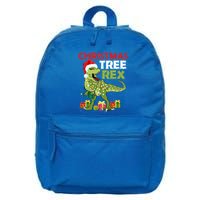 Christmas Tree Rex Trex Dinosaur Cool Gift 16 in Basic Backpack