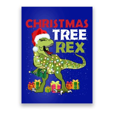 Christmas Tree Rex Trex Dinosaur Cool Gift Poster