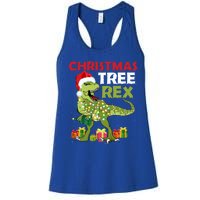 Christmas Tree Rex Trex Dinosaur Cool Gift Women's Racerback Tank